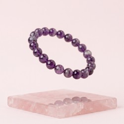 Bracelet Améthyste Naturelle – Élégant & Confortable