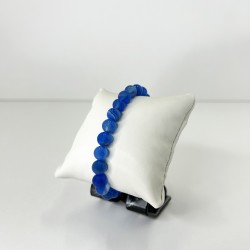 Bracelet Agate Bleue – Sérénité & Communication