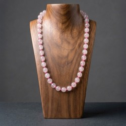 Collier en Quartz Rose Véritable