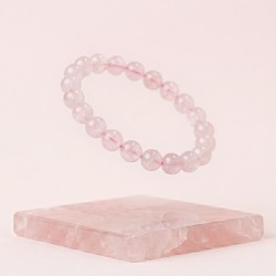 Bracelet Quartz Rose Naturel – Douceur & Élégance